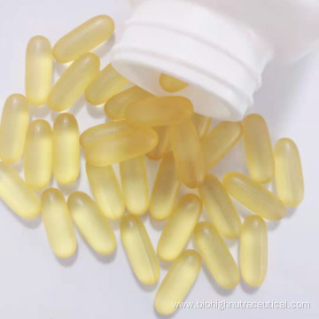 Enteric coated fish oil softgel